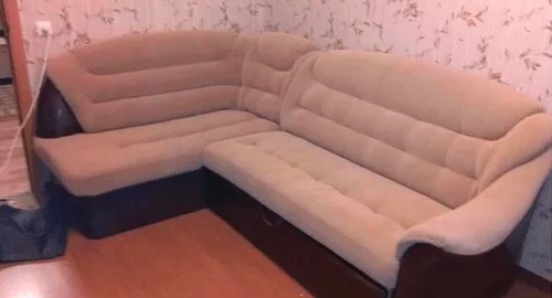 Перетяжка углового дивана. Богородск